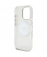 Guess IML Metal Colored Circle Classic Logo MagSafe case for iPhone 16 Pro Max - white