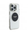 Guess IML Metal Colored Circle Classic Logo MagSafe Case for iPhone 16 Pro Max - Black