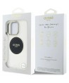 Guess IML Metal Colored Circle Classic Logo MagSafe Case for iPhone 16 Pro Max - Black