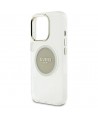 Guess IML Metal Colored Circle Classic Logo MagSafe case for iPhone 16 Pro Max - gray