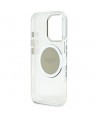 Guess IML Metal Colored Circle Classic Logo MagSafe case for iPhone 16 Pro Max - gray