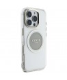 Guess IML Metal Colored Circle Classic Logo MagSafe case for iPhone 16 Pro - gray