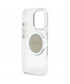 Guess IML Metal Colored Circle Classic Logo MagSafe case for iPhone 16 Pro - gray