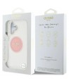 Guess IML Metal Colored Circle Classic Logo MagSafe iPhone 16 Case - Pink