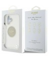 Guess IML Metal Colored Circle Classic Logo MagSafe case for iPhone 16 - gray