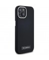 Karl Lagerfeld FW Metal Plate MagSafe iPhone 15 Case - Black