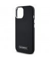 Karl Lagerfeld FW Metal Plate MagSafe iPhone 15 Case - Black