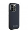 Karl Lagerfeld FW Metal Plate MagSafe iPhone 15 Pro Case - Black
