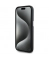 Karl Lagerfeld FW Metal Plate MagSafe iPhone 15 Pro Case - Black