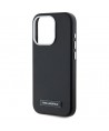 Karl Lagerfeld FW Metal Plate MagSafe iPhone 15 Pro Case - Black