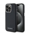 Karl Lagerfeld FW Metal Plate MagSafe iPhone 15 Pro Max Case - Black