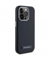 Karl Lagerfeld FW Metal Plate MagSafe iPhone 15 Pro Max Case - Black