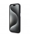 Karl Lagerfeld FW Metal Plate MagSafe iPhone 15 Pro Max Case - Black