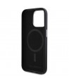 Karl Lagerfeld FW Metal Plate MagSafe iPhone 15 Pro Max Case - Black