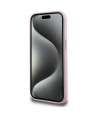 Karl Lagerfeld FW Metal Plate MagSafe iPhone 15 Case - Pink
