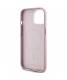 Karl Lagerfeld FW Metal Plate MagSafe iPhone 15 Case - Pink