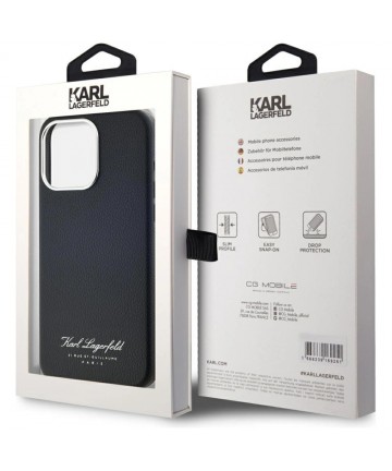 Karl Lagerfeld hotel RSG iPhone 15 Pro case - black