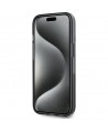 Karl Lagerfeld Liquide Glitter Monogram Gradient iPhone 15 Case - Black