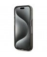 Karl Lagerfeld Liquide Glitter Monogram Gradient iPhone 15 Pro Max Case - Black