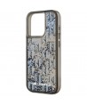 Karl Lagerfeld Liquide Glitter Monogram Gradient iPhone 15 Pro Max Case - Black
