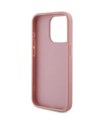 Karl Lagerfeld Wrinkled Metal Signature iPhone 15 Pro Max Case - Pink