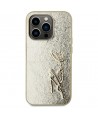 Karl Lagerfeld Wrinkled Metal Signature iPhone 15 Pro Case - Gold