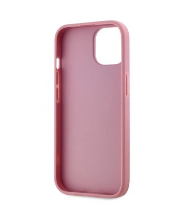 Karl Lagerfeld Wrinkled Metal Signature iPhone 15 Case - Pink
