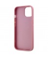 Karl Lagerfeld Wrinkled Metal Signature iPhone 15 Case - Pink