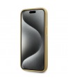 Karl Lagerfeld Wrinkled Metal Signature iPhone 15 Case - Gold