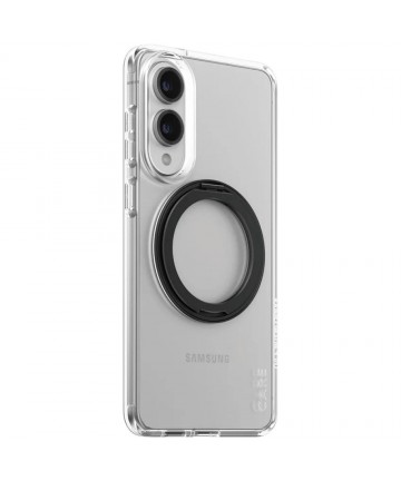 CARE by PanzerGlass Feature Black Kickstand & QI Case for Samsung Galaxy S25 Edge - Transparent
