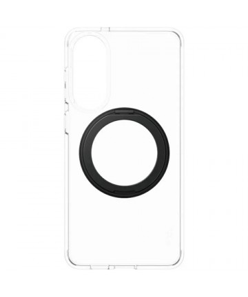 CARE by PanzerGlass Feature Black Kickstand & QI Case for Samsung Galaxy S25 Edge - Transparent