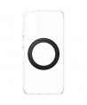 CARE by PanzerGlass Feature Black Kickstand & QI Case for Samsung Galaxy S25 Edge - Transparent