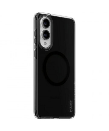CARE by PanzerGlass Flagship Urban Combat Black QI Case for Samsung Galaxy S25 Edge - Semi-transparent