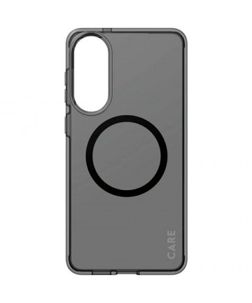 CARE by PanzerGlass Flagship Urban Combat Black QI Case for Samsung Galaxy S25 Edge - Semi-transparent