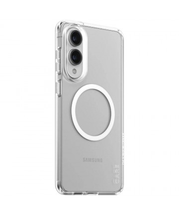 CARE by PanzerGlass Flagship Urban Combat White QI Case for Samsung Galaxy S25 Edge - Transparent