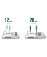 Ugreen Aluminum Vertical Stand Holder Stand for MacBook Laptop Tablet Silver (20471 LP258)