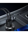 Joyroom Fast Car Charger USB Type C / USB 45W 5A Power Delivery Quick Charge 3.0 AFC SCP Gray (C-A35)
