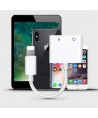 Joyroom S-Y104 headphone Lightning / 2x Lightning adapter - white