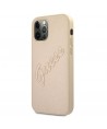 Guess GUHCP12LRSAVSLG iPhone 12 Pro Max 6.7" gold/gold hardcase Saffiano Vintage Script