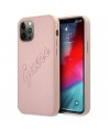 Guess GUHCP12LRSAVSRG iPhone 12 Pro Max 6.7" pink/pink hardcase Saffiano Vintage Script