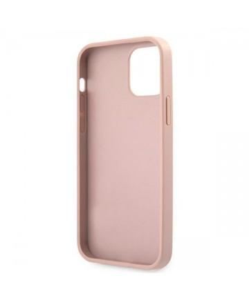 Guess GUHCP12LRSAVSRG iPhone 12 Pro Max 6.7" pink/pink hardcase Saffiano Vintage Script