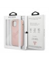 Guess GUHCP12LRSAVSRG iPhone 12 Pro Max 6.7" pink/pink hardcase Saffiano Vintage Script