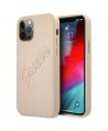 Guess GUHCP12MRSAVSLG iPhone 12/12 Pro 6.1" gold/gold hardcase Saffiano Vintage Script