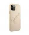 Guess GUHCP12MRSAVSLG iPhone 12/12 Pro 6.1" gold/gold hardcase Saffiano Vintage Script