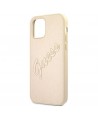 Guess GUHCP12MRSAVSLG iPhone 12/12 Pro 6.1" gold/gold hardcase Saffiano Vintage Script