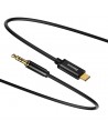 Baseus stereo audio cable AUX 3.5 mm mini jack - USB Type C for tablet phone 120cm black (CAM01-01)