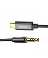 Baseus stereo audio cable AUX 3.5 mm mini jack - USB Type C for tablet phone 120cm black (CAM01-01)