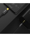 Baseus stereo audio cable AUX 3.5 mm mini jack - USB Type C for tablet phone 120cm black (CAM01-01)