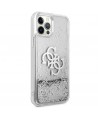 Guess GUHCP12LLG4GSI iPhone 12 Pro Max 6.7" silver/silver hardcase 4G Big Liquid Glitter