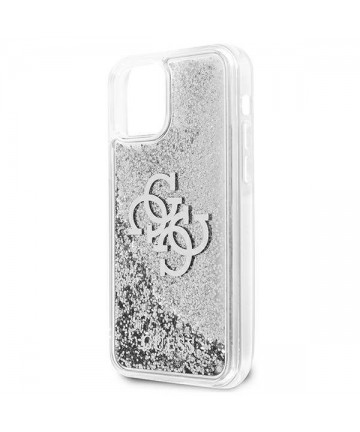 Guess GUHCP12LLG4GSI iPhone 12 Pro Max 6.7" silver/silver hardcase 4G Big Liquid Glitter